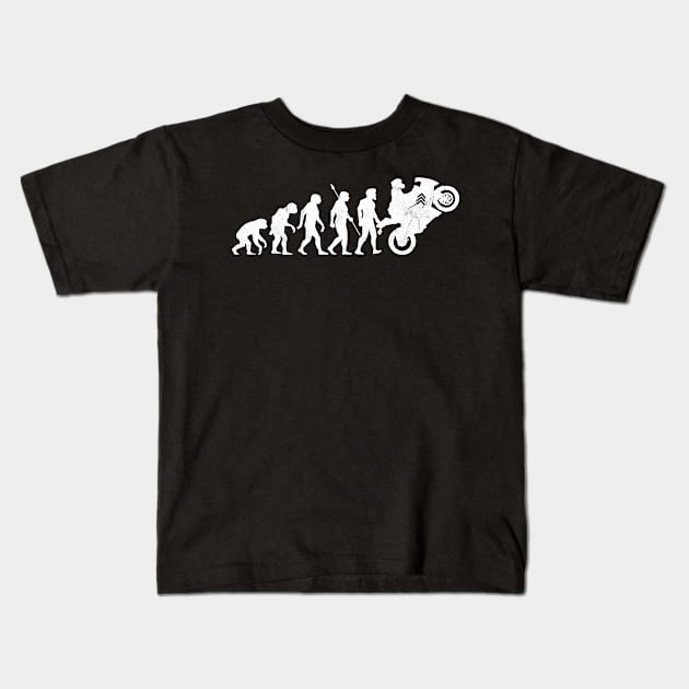 Evolution Biker Kids T-Shirt by avshirtnation